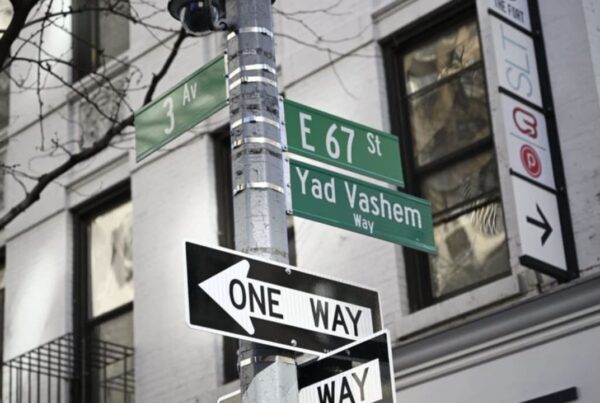 The street sign that demands we never forget the Holocaust